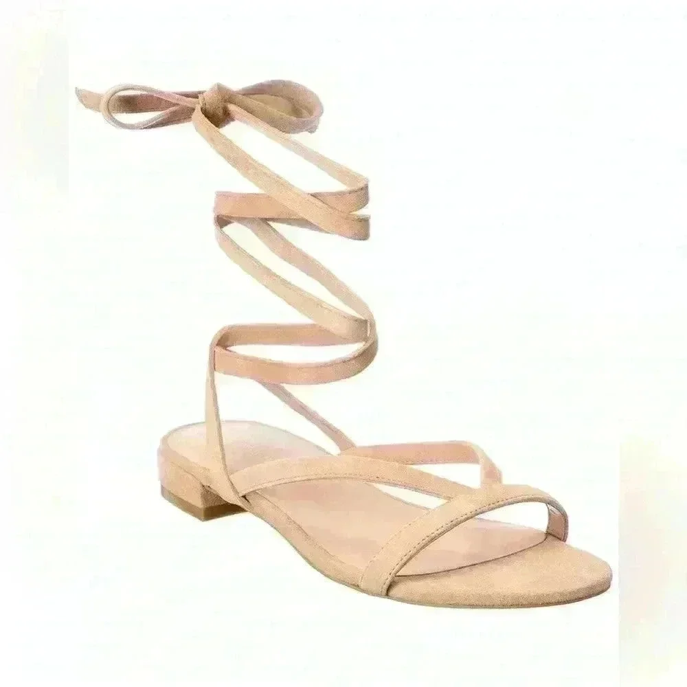 NEW Stuart Weitzman Anita Suede Sandal Size 10